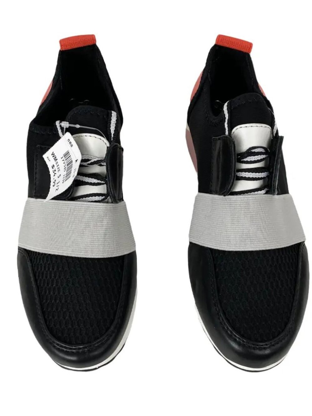 Brash Women’s Cody Black Red Gray White Sneakers Size 5.5